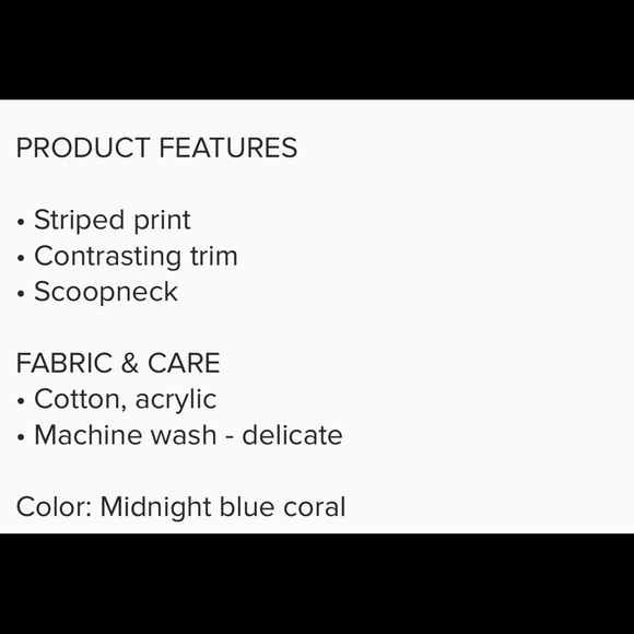 It’s Our Time Jr. XL Blue/Orange Striped Tank Knitted Top - Picture 2 of 2